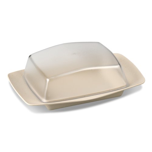 Koziol Bio Circular Butter Dish - Sand Koziol Bio Circular Butter Dish - Sand