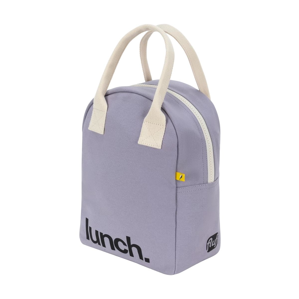 Fluf Eco Zipper Lunch Bag Lavender Bewust Puur!