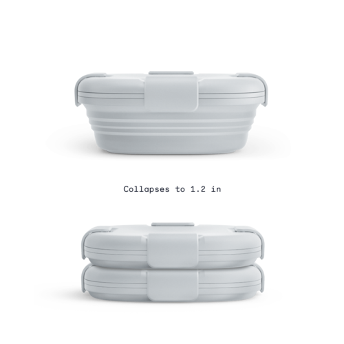 Stojo Collapsible Silicone Lunch Box 700ml - Cashmere