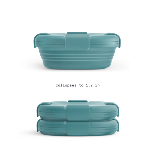 Stojo Collapsible Silicone Lunch Box 700ml - Eucalyptus