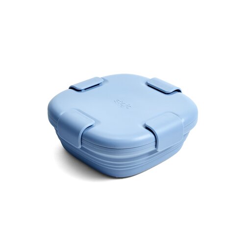 Stojo Collapsible Silicone Lunch Box 700ml - Steel Stojo Collapsible Silicone Lunch Box 700ml - Steel