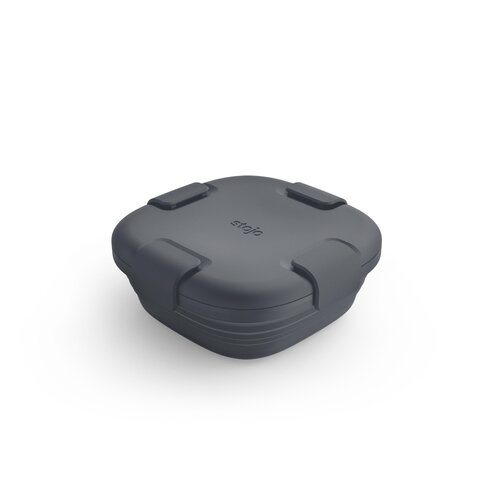 Stojo Opvouwbare Siliconen Lunchbox 700ml - Carbon Stojo Opvouwbare Siliconen Lunchbox 700ml - Carbon