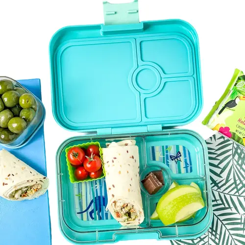 Yumbox Panino Bento Lunchbox 4 Compartments - Tropical Aqua / Panther