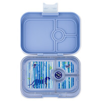 Panino Bento Lunchbox 4 Vakken - Hazy Blue / Panter