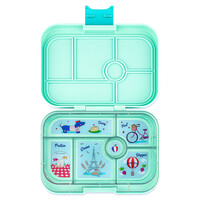 Original Bento Lunchbox 6 Vakken - Serene Aqua/Paris