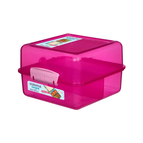 Sistema Lunchbox 'Cube' (1.4L) - Pink