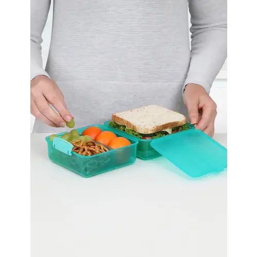 Sistema Lunch Box 'Cube' - Teal