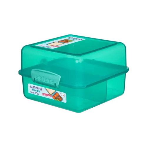 Sistema Lunch Box 'Cube' - Teal