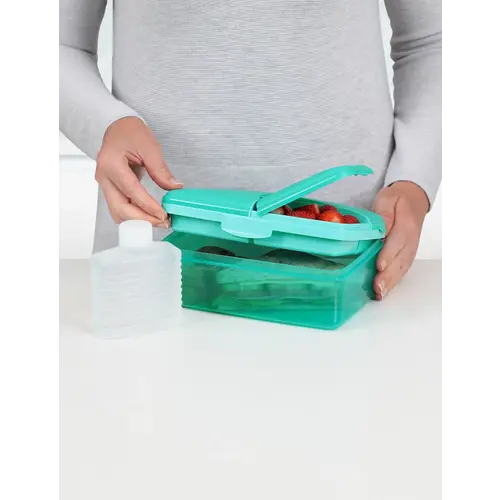 Sistema Lunch Box Slimline Quaddie- Teal