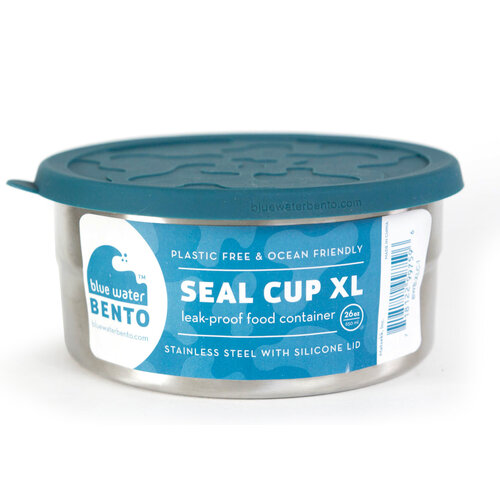 Blue Water Bento RVS Lunchbox - Seal cup XL Lekvrij Blue Water Bento RVS Lunchbox - Seal cup XL Lekvrij