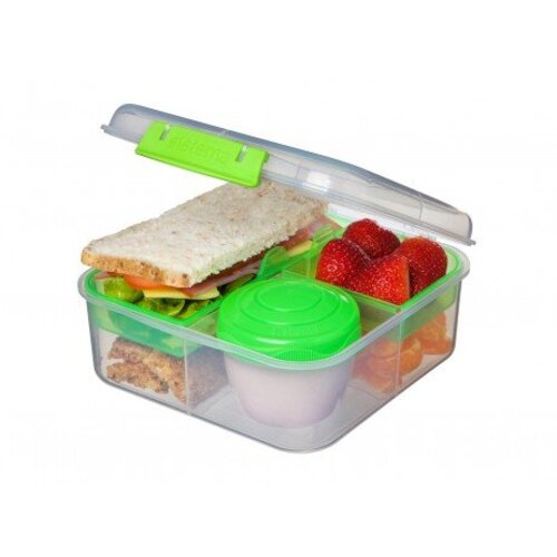 Sistema Bento Lunchbox 1.25L met Yoghurtpotje - Blauw