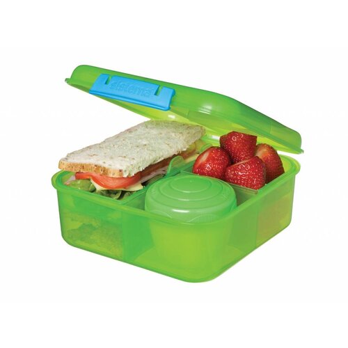 Sistema Bento Lunchbox 1.25L met Yoghurtpotje - Blauw