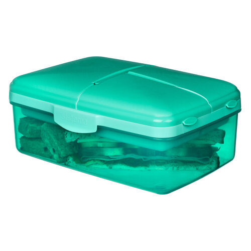 Sistema Lunch Box Slimline Quaddie- Teal
