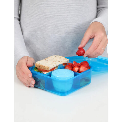 Sistema Bento Lunch Box 1.25 L with Yogurt Jar - Blue