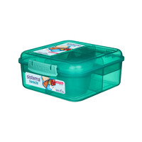 Bento Lunch Box 1,25 L mit Joghurtbecher - Teal Neu