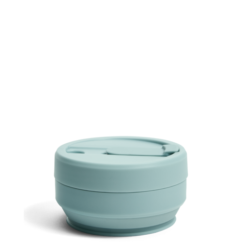 Stojo Opvouwbare Siliconen Koffiebeker 470ml - Aquamarine