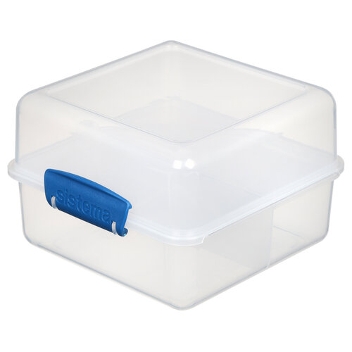 Sistema Lunchbox 'Cube' (1.4L) - Transparant Blue Sistema Lunchbox 'Cube' (1.4L) - Transparant Blue