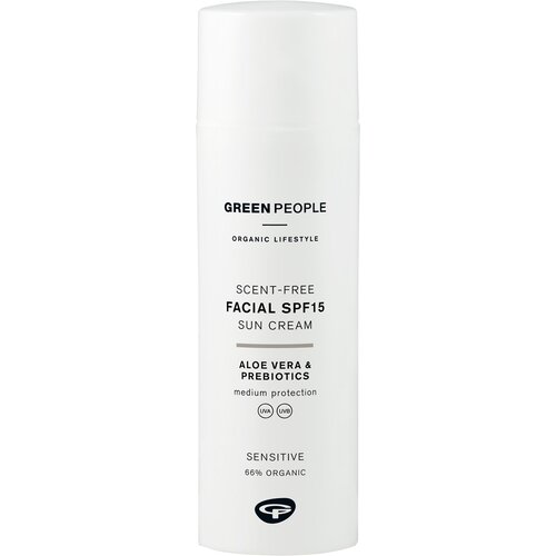 Green People Zonnebrandcreme Gezicht SPF15 Parfumvrij (50ml) Green People Zonnebrandcreme Gezicht SPF15 Parfumvrij (50ml)