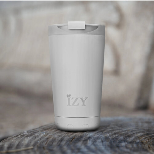 IZY RVS Geisoleerde Koffiebeker - Wit