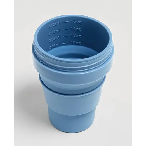 Stojo  Foldable Coffee Cup 470ml - Blue