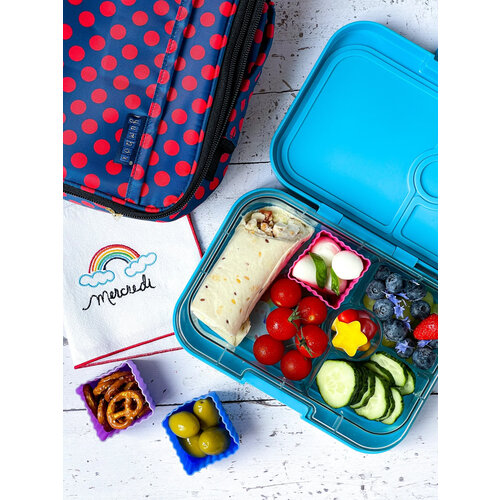 Yumbox Siliconen Bento Cup Set - Roze/Aqua