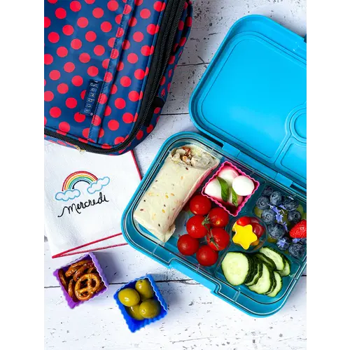 Yumbox Silicone Bento Cup Set - Blue/Green