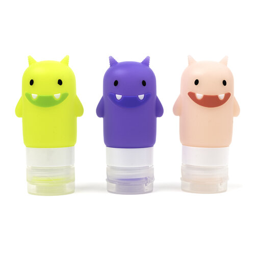 Yumbox Silicone Squeeze Bottles - Funny Monsters