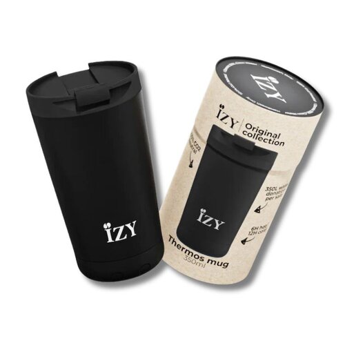 IZY Stainless Steel Insulated Coffee Cup - Black IZY Stainless Steel Insulated Coffee Cup - Black