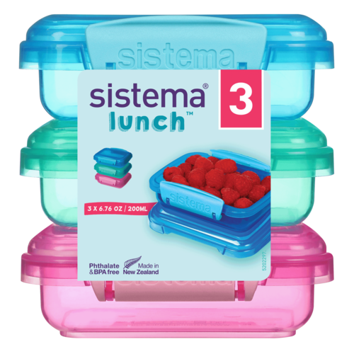 Sistema Set of 3 Storage Containers 200ml