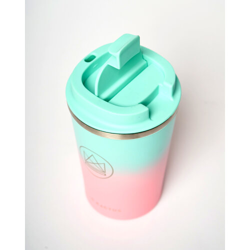 Neon Kactus Insulated Coffee Cups 355ml - Pink/Green