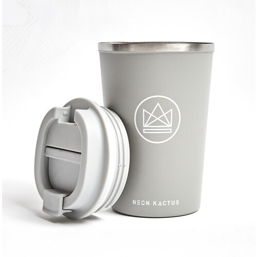 Neon Kactus Insulated Coffee Cups 355ml - Grey