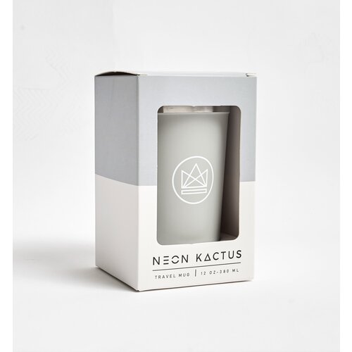 Neon Kactus Insulated Coffee Cups 355ml - Grey