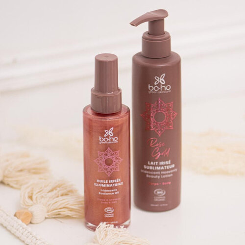 Boho Organic Shimmer Body Milk - Rose Gold (200ml)