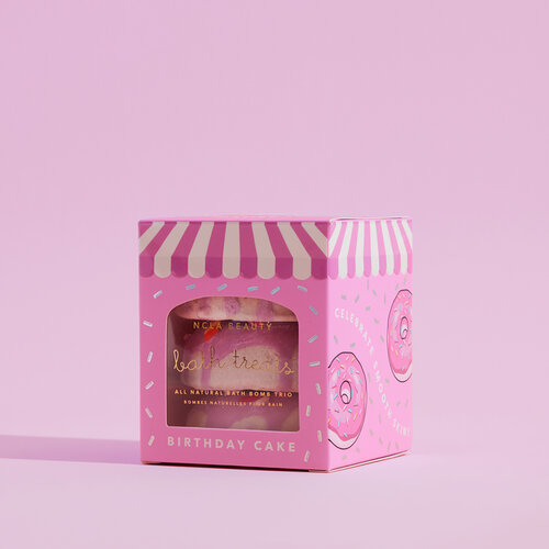 NCLA Beauty Bath Treats Bath Bombs - Birthday Cake NCLA Beauty Bath Treats Bath Bombs - Birthday Cake