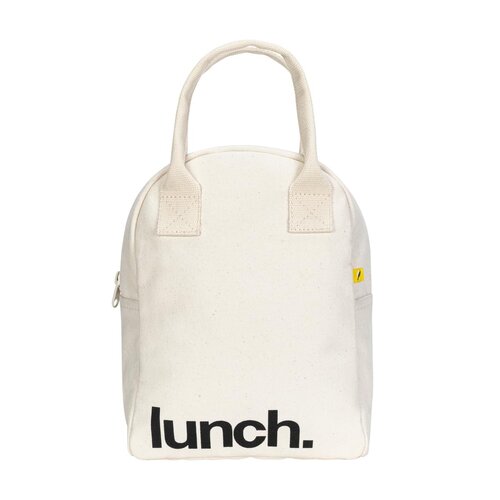 Fluf Eco Zipper Lunch Bag - Au Naturel