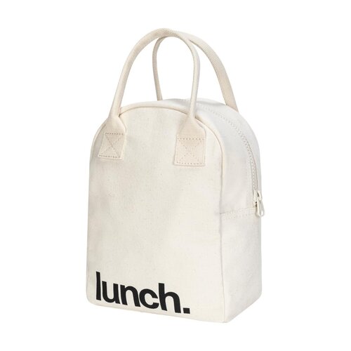 Fluf Eco Zipper Lunch Bag - Au Naturel
