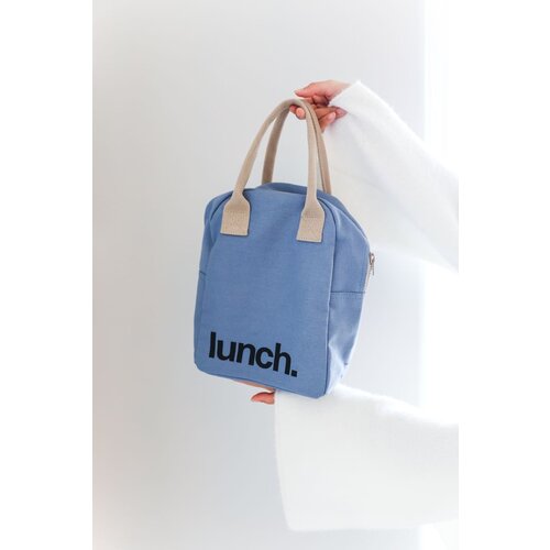 Fluf Eco Zipper Lunch Bag - Blau