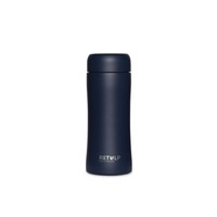 Stainless Steel Thermos Cup With Tea Filter - Dark Ocean Blue