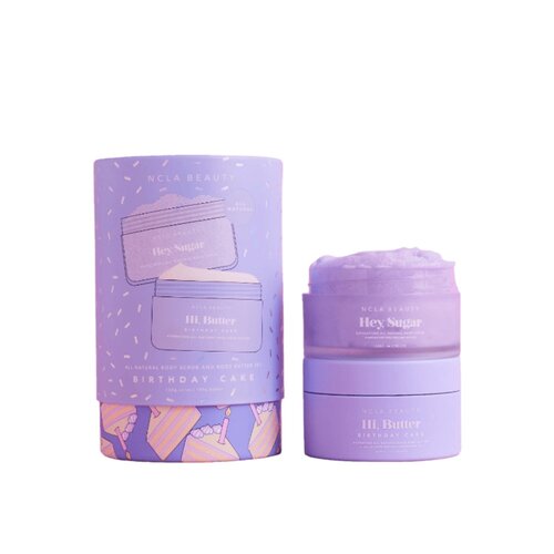 NCLA Beauty Body Scrub + Body Butter Set - Birthday Cake NCLA Beauty Body Scrub + Body Butter Set - Birthday Cake