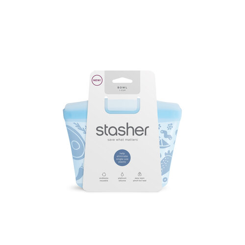 Stasher Silicone 1 Cup Bowl 273ml - Blue