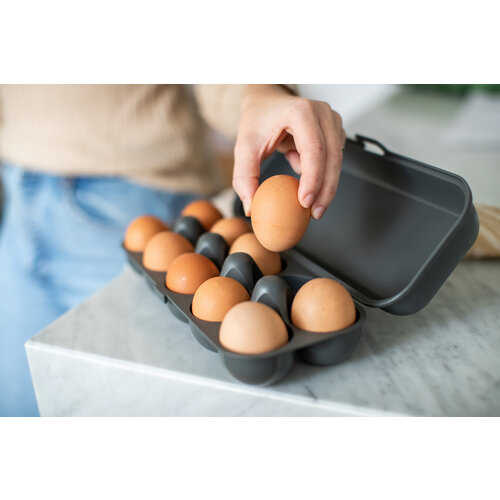 Koziol Bio Circular Reusable Egg Carton - Grey