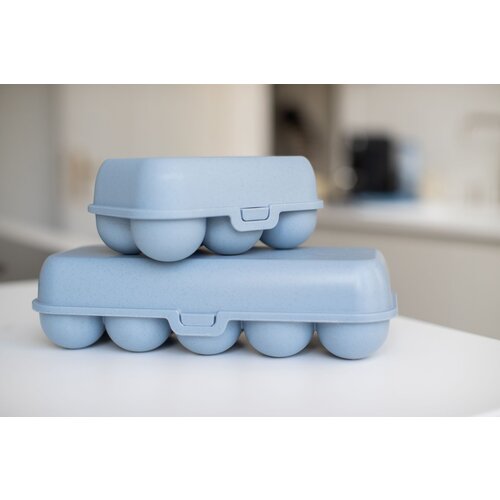 Koziol Bio Circular Reusable Mini Egg Carton - Blue