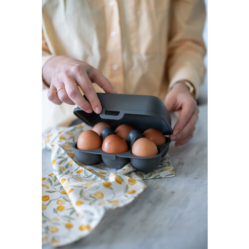 Koziol Bio Circular Reusable Mini Egg Carton - Grey