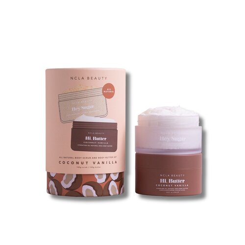 NCLA Beauty Body Scrub + Body Butter Set - Coconut Vanilla NCLA Beauty Body Scrub + Body Butter Set - Coconut Vanilla