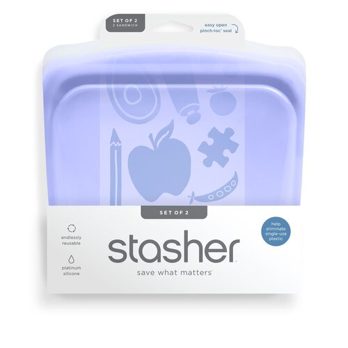 Stasher Reusable Silicone Bag Medium - Set of 2