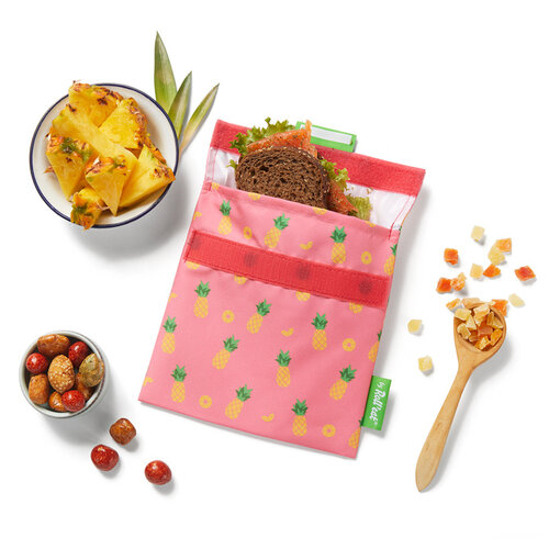 Roll'Eat Snack'n'Go Reusable Sandwich Bag - Pineapple