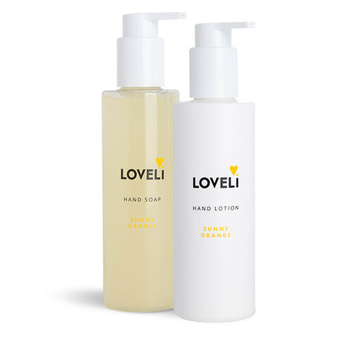 Loveli Set Hand Soap & Hand Lotion - Sunny Orange