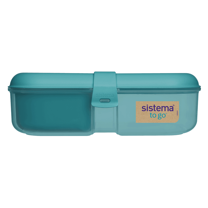 Sistema Ribbon Lunch Box 1.1L With Mini Bite Work School Lunch Box Yogurt  Pot