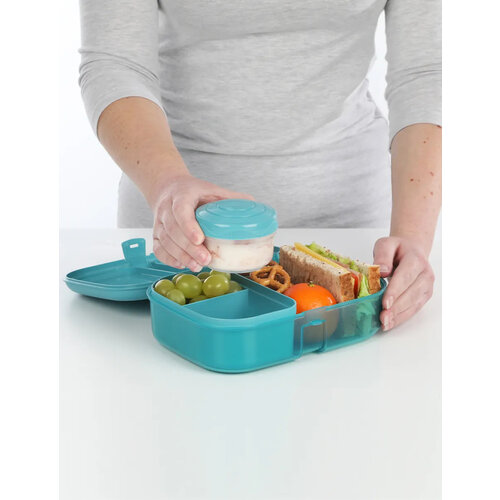 Sistema Ocean Bound Lunchbox Ribbon - Teal Stone