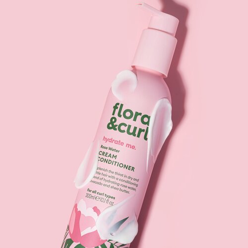 Flora & Curl Organic Rose & Honey Cream Conditioner